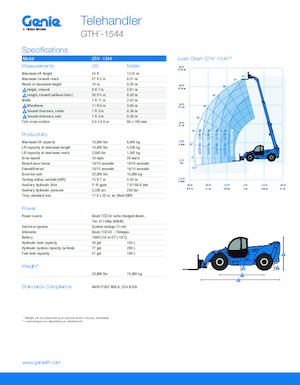 Telehandlere Genie GTH-1544 