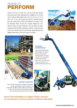 Telehandlere Genie GTH-3512 SX