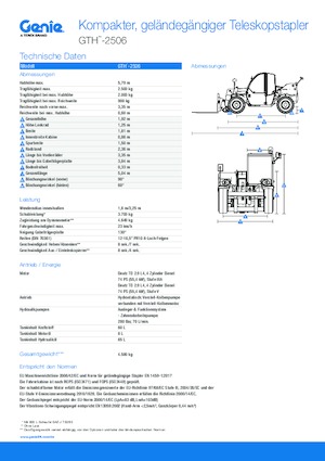 Telehandlere Genie GTH-2506