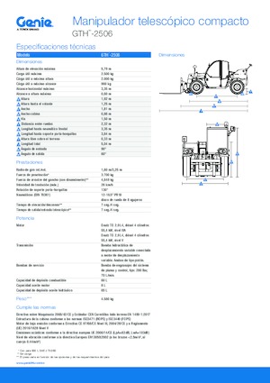 Telehandlere Genie GTH-2506