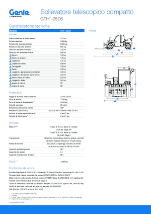 Telehandlere Genie GTH-2506