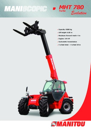 Telehandlere Manitou MHT 780
