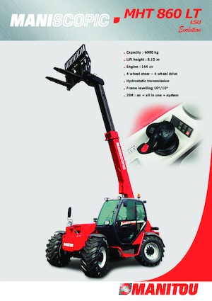 Telehandlere Manitou MHT 860