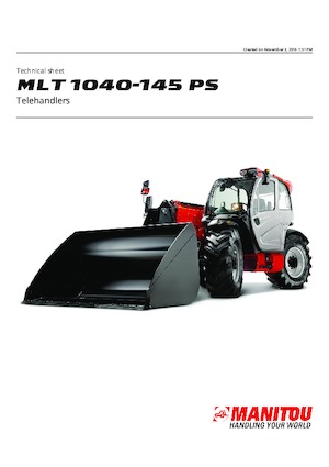 Telehandlere Manitou MLT 1040-145 PS