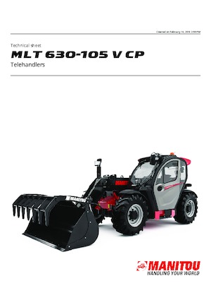 Telehandlere Manitou MLT 630-105 V CP
