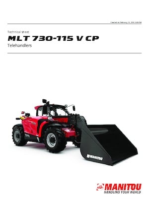 Telehandlere Manitou MLT 730-115 V CP