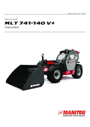 Telehandlere Manitou MLT 741-140 V+