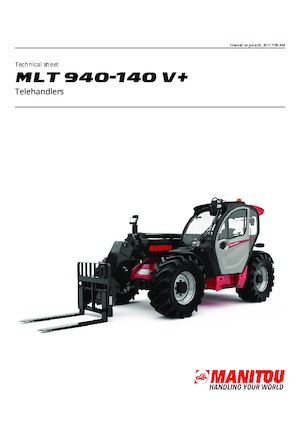Telehandlere Manitou MLT 940-140 V+