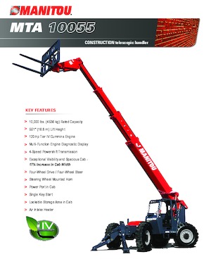 Telehandlere Manitou MTA 10055