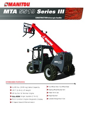 Telehandlere Manitou MTA 5519