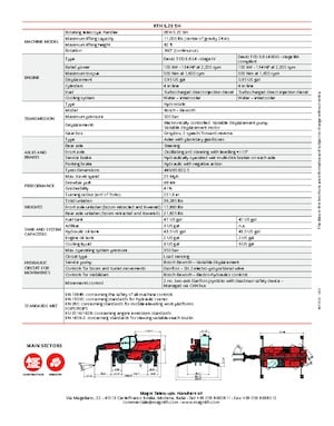 Încărcătoare telescopice cu structură superioară MAGNI RTH 5.25 SH
