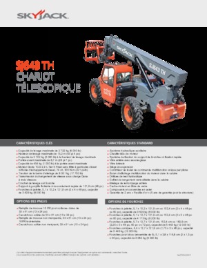 Telehandlere Skyjack SJ643 TH