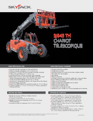 Telehandlere Skyjack SJ843 TH
