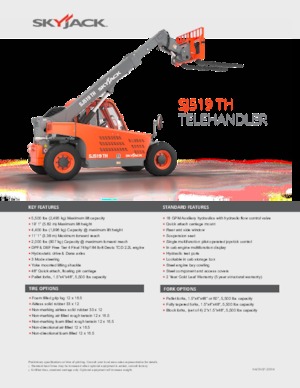 Telehandlere Skyjack SJ519 TH