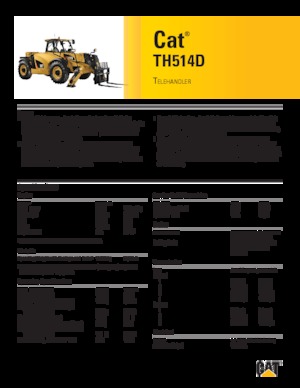 Telehandlere Caterpillar TH514D
