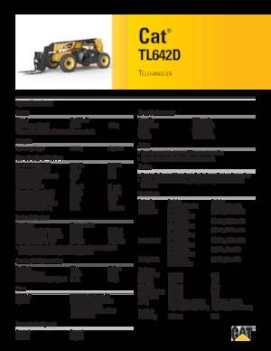 Telehandlere Caterpillar TL642D