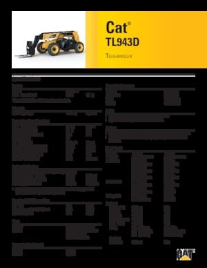 Telehandlere Caterpillar TL943D