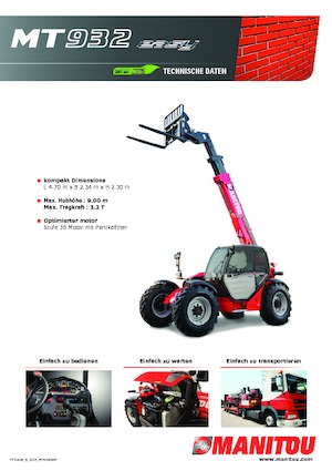 Telehandlere Manitou MT 932 Easy