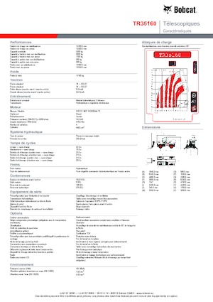 Încărcătoare telescopice cu structură superioară Bobcat TR 35160