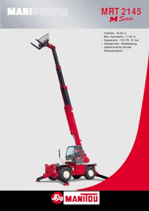 Încărcătoare telescopice cu structură superioară Manitou MRT 2145