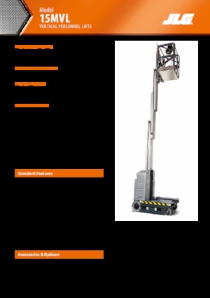 Nacele verticale cu un singur catarg JLG 15MVL