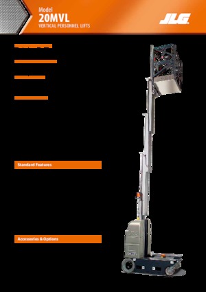 Nacele verticale cu un singur catarg JLG 20MVL