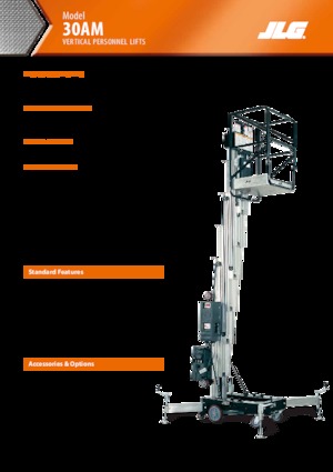 Nacele verticale cu un singur catarg JLG 30AM
