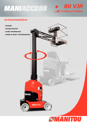 Nacele verticale cu un singur catarg Manitou 80 VJR