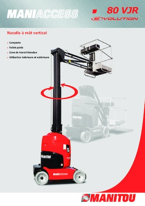 Nacele verticale cu un singur catarg Manitou 80 VJR Evolution