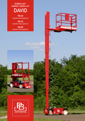 Platforme de ridicare de tip foarfecă pe roți PB David 1 PB 75