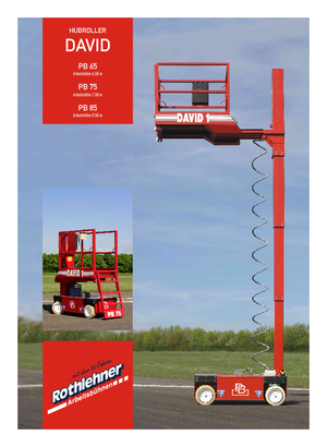 Platforme de ridicare de tip foarfecă pe roți PB David 1 PB 75