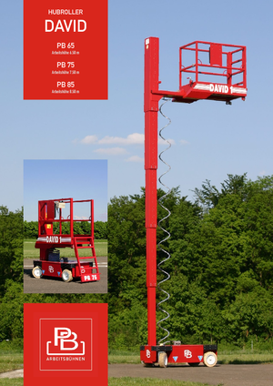 Platforme de ridicare de tip foarfecă pe roți PB David 1 PB 75 V