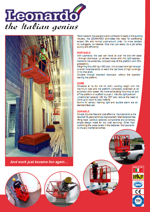 Nacele verticale cu un singur catarg Bravi Leonardo Outdoor