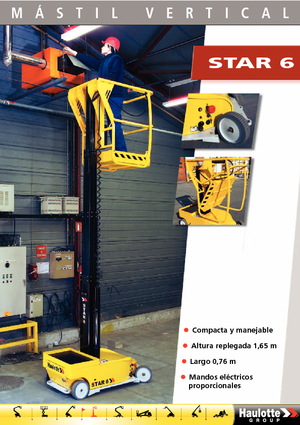 Nacele verticale cu un singur catarg Haulotte Star 6