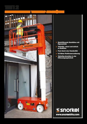 Nacele verticale cu un singur catarg Snorkel TM12