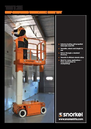 Nacele verticale cu un singur catarg Snorkel TM12E