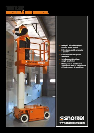 Nacele verticale cu un singur catarg Snorkel TM12E