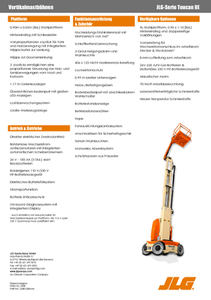 Nacele verticale cu un singur catarg JLG-Toucan Toucan 8 E