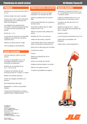 Nacele verticale cu un singur catarg JLG-Toucan Toucan 8 E