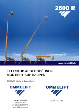 Nacele telescopice pe șenile OMMELIFT 2600 R
