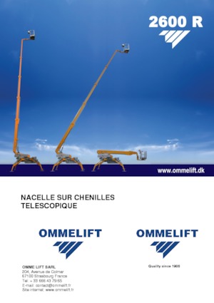 Nacele telescopice pe șenile OMMELIFT 2600 R