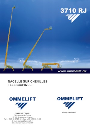 Nacele telescopice pe șenile OMMELIFT 3710 RJ