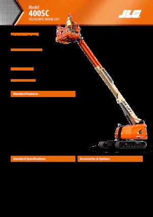 Nacele telescopice pe șenile JLG 400SC