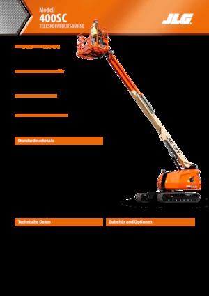 Nacele telescopice pe șenile JLG 400SC
