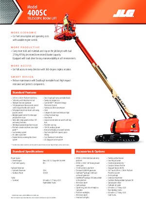 Nacele telescopice pe șenile JLG 400SC