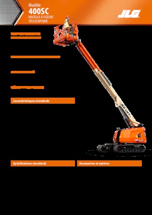 Nacele telescopice pe șenile JLG 400SC