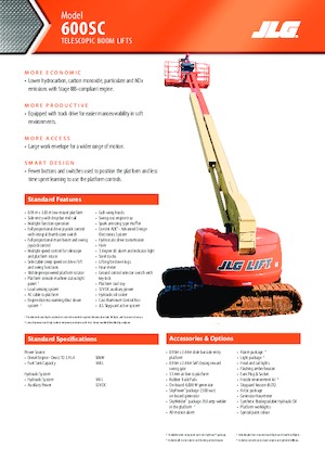 Nacele telescopice pe șenile JLG 600SC