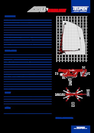 Nacele telescopice pe șenile TEUPEN LEO23T 
