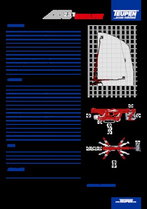 Nacele telescopice pe șenile TEUPEN LEO23T 