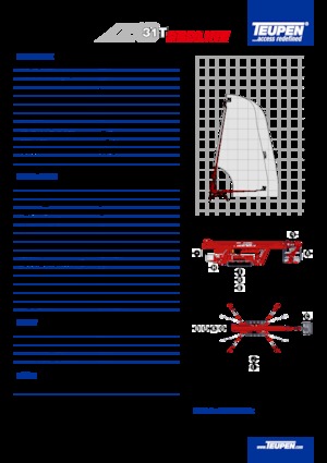 Nacele telescopice pe șenile TEUPEN LEO31T